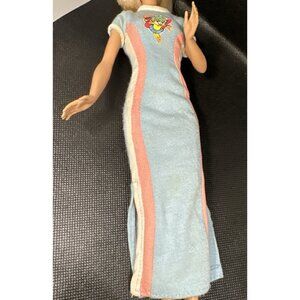 Vintage MATTEL 1998 Barbie SKIPPER Doll TOTALLY YoYo  BLUE Maxi DRESS Free Ship
